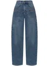 Isabel Marant Jean Beryl Denim Camal Straight Pants In Blau