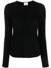 Isabel Marant Black Detail Button Top For Women In Black