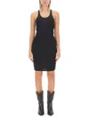 Isabel Marant Tory Ribbed Tank Dress In Black