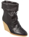 Isabel Marant Mealie Leather Boot In Black