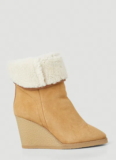 Isabel Marant Totam Wedge Boots In Brown