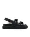 Isabel Marant Touch-strap Platform Leather Sandals In Black