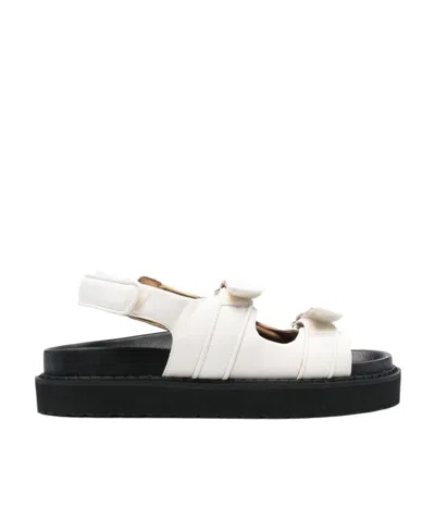 ISABEL MARANT ISABEL MARANT TOUCH-STRAP LOGO EMBOSSED SANDALS