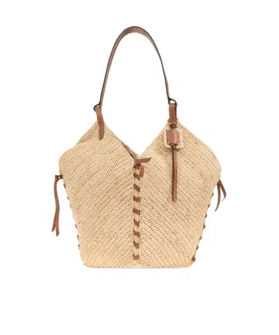 Isabel Marant Trapezoidal Shoulder Bag In Nude
