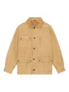 Isabel Marant Corduroy Collar Jacket Pockets In Brown