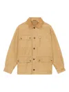 Isabel Marant Corduroy Collar Jacket Pockets In Brown