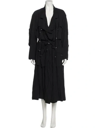 Pre-owned Isabel Marant Trench Coat In Black