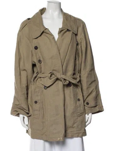 Pre-owned Isabel Marant Trench Coat In Green