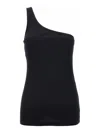 Isabel Marant Tresia One-shoulder Cotton Top In Black