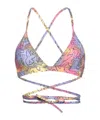 Isabel Marant Triangle Bikini Top In Multi