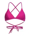 Isabel Marant Triangle Bikini Top In Pink