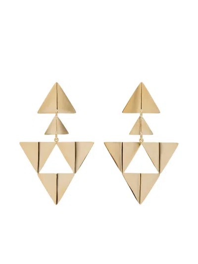 Isabel Marant Triangle Blair Earrings In Gold
