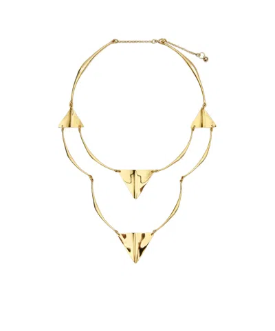 Isabel Marant Triangle Blair Necklace In Yellow