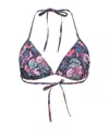 Isabel Marant Triangular Floral Bikini Top In Multi