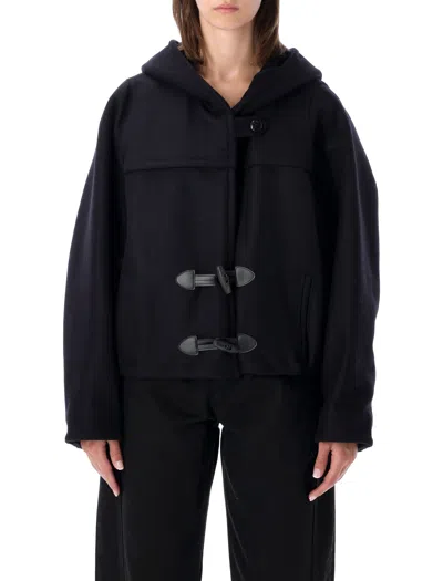 Isabel Marant Trixie Quilted Hooded Toggle Wool-cashmere Jacket In Blu