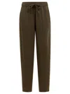 Isabel Marant Women Mud Viscose Blend Kendra Pant In Green