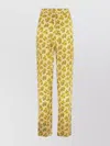 Isabel Marant Mustard High-rise Printed Trousers For Women