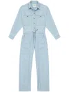 Isabel Marant Buttoned Drawstring Waist In Blue