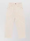 Isabel Marant Trousers With Belt Loops And Pockets In White