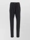 Isabel Marant Trousers With Pleated Front And Pockets In Black