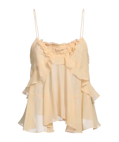 Isabel Marant Tulle Suspenders In Brown