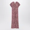 Isabel Marant Tullya Printed Midi Dress In Purple