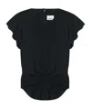 Isabel Marant Black Viscose Tullya Top In Black