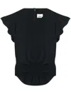 Isabel Marant Black Viscose Tullya Top In Black