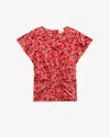 Isabel Marant Tullya Top In Red