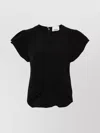 Isabel Marant Tullya Top With Ruffled Sleeves And Ruched Detail In Animal Print