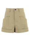 Isabel Marant Women's Tulya Cotton Shorts In Neutrals