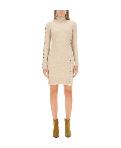 ISABEL MARANT ISABEL MARANT TURTLENECK KNITTED MINI DRESS