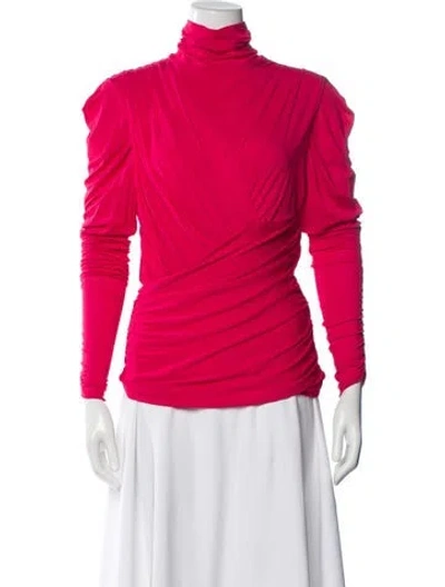 Pre-owned Isabel Marant Turtleneck Long Sleeve Top In Pink