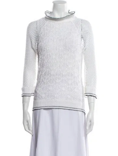 Pre-owned Isabel Marant Turtleneck Sweater In White