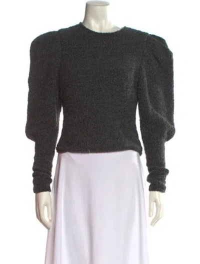 Pre-owned Isabel Marant Tweed Crew Neck Sweater In Gray