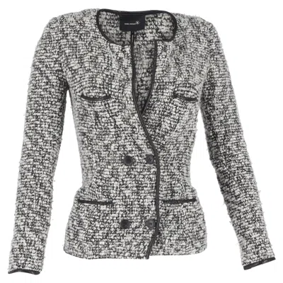 Isabel Marant Tweed Jacket In Grey Virgin Wool