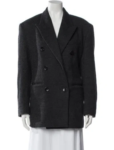 Pre-owned Isabel Marant Tweed Pattern Blazer In Gray