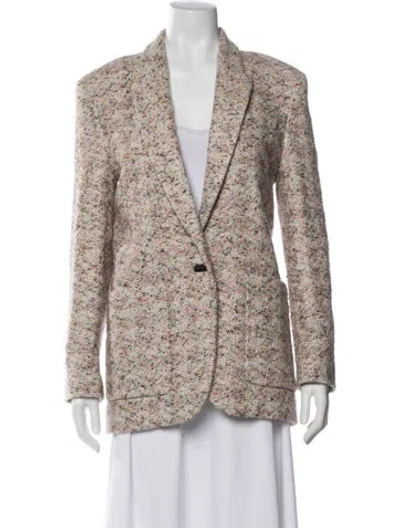 Pre-owned Isabel Marant Tweed Pattern Blazer In Neutral
