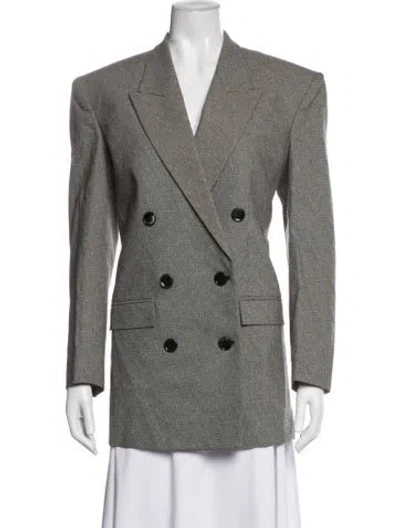 Pre-owned Isabel Marant Tweed Pattern Blazer W/ Tags In Brown