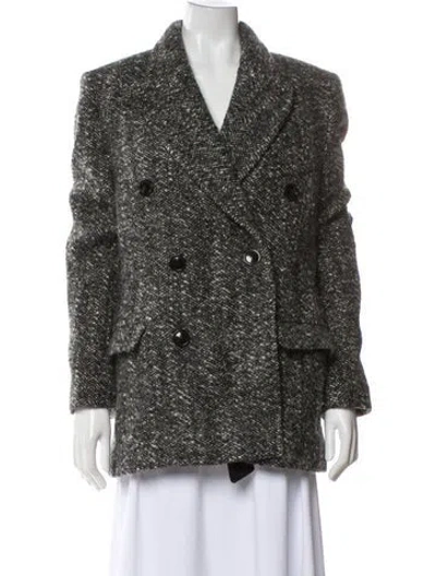 Pre-owned Isabel Marant Tweed Pattern Blazer W/ Tags In Gray