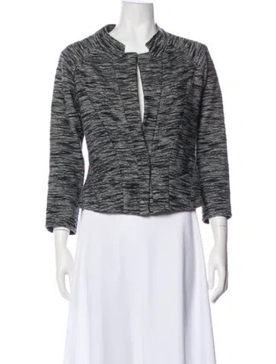 Pre-owned Isabel Marant Tweed Pattern Evening Jacket In Gray