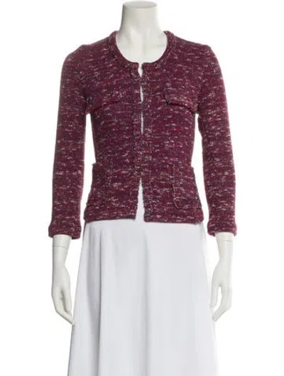 Pre-owned Isabel Marant Tweed Pattern Evening Jacket In Multi