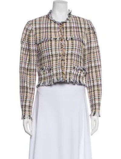 Pre-owned Isabel Marant Tweed Pattern Evening Jacket In Multi