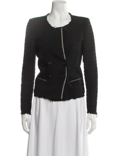 Pre-owned Isabel Marant Tweed Pattern Jacket In Gray