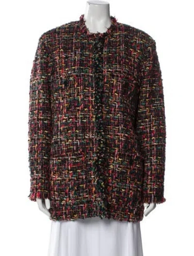 Pre-owned Isabel Marant Tweed Pattern Jacket In Multi