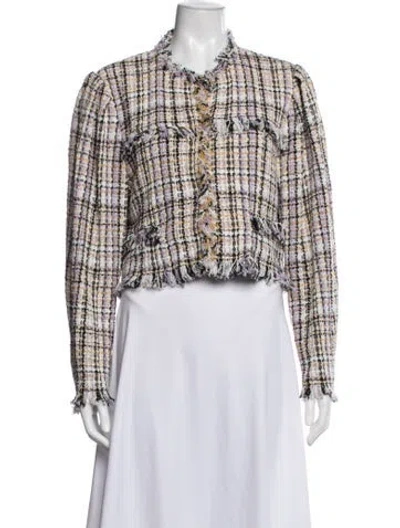 Pre-owned Isabel Marant Tweed Pattern Jacket In Neutral