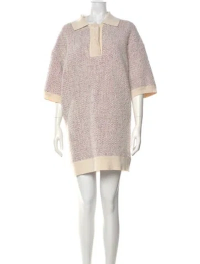 Pre-owned Isabel Marant Tweed Pattern Mini Dress In Neutral