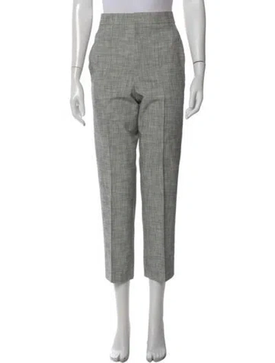 Pre-owned Isabel Marant Tweed Pattern Straight Leg Pants In Gray