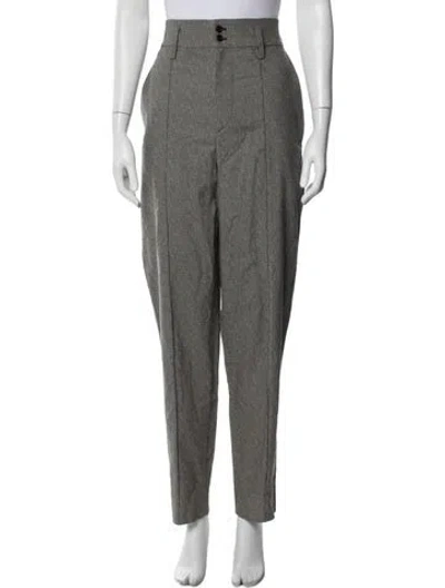 Pre-owned Isabel Marant Tweed Pattern Straight Leg Pants In Multi