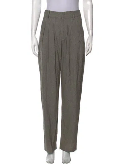 Pre-owned Isabel Marant Tweed Pattern Wide Leg Pants In Neutral